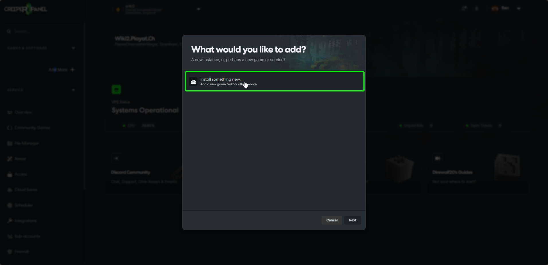 CreeperPanel Add More