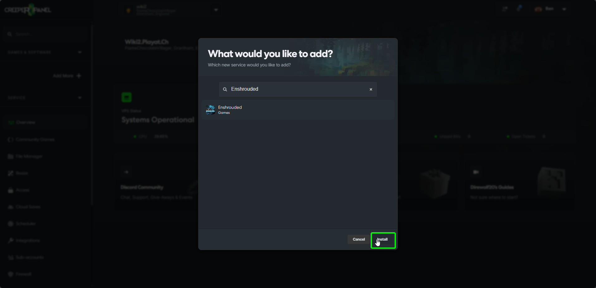 CreeperPanel Add More