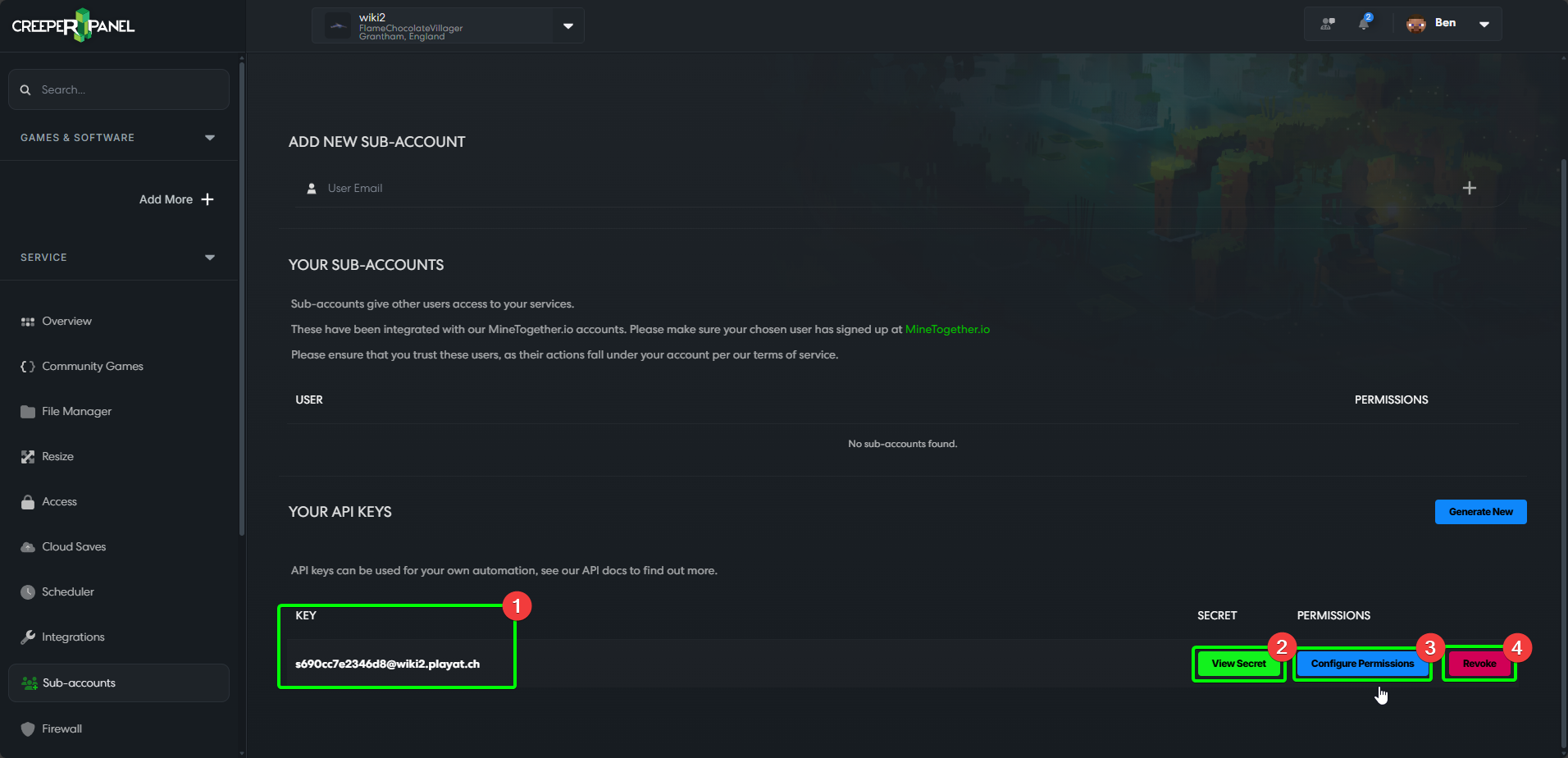 CreeperPanel GotKeyGotSecret