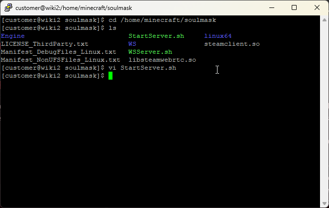CreeperPanel Soulmask World Change SSH