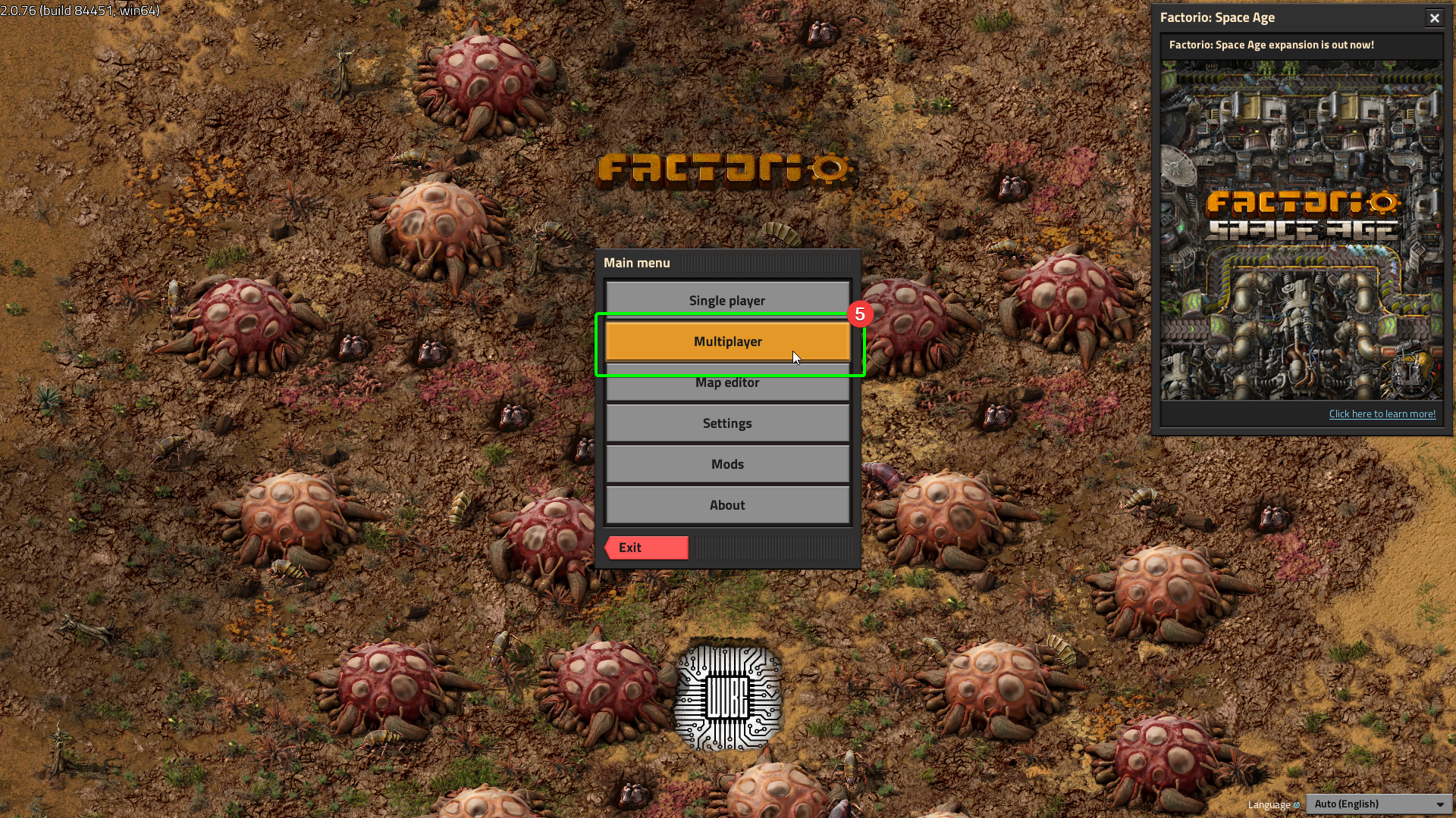 CreeperPanel Factorio Connect
