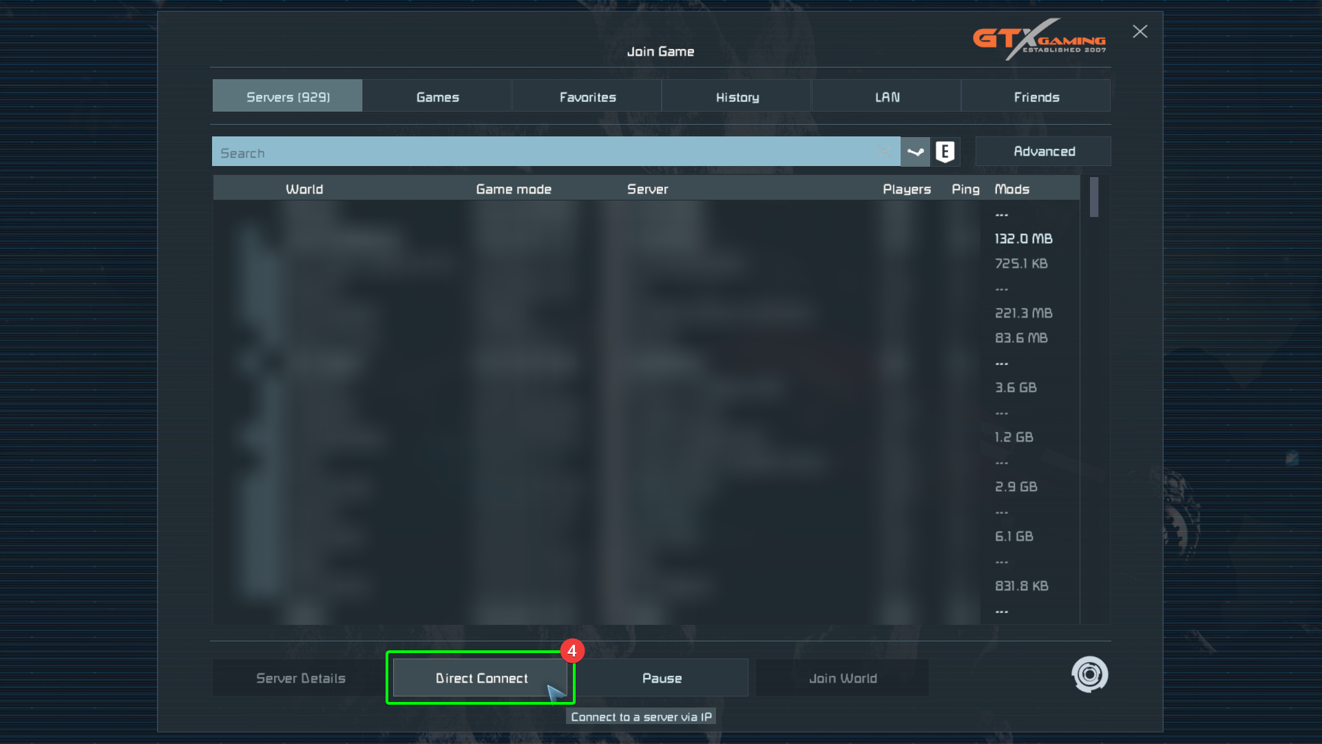 CreeperPanel Space Engineers Connect