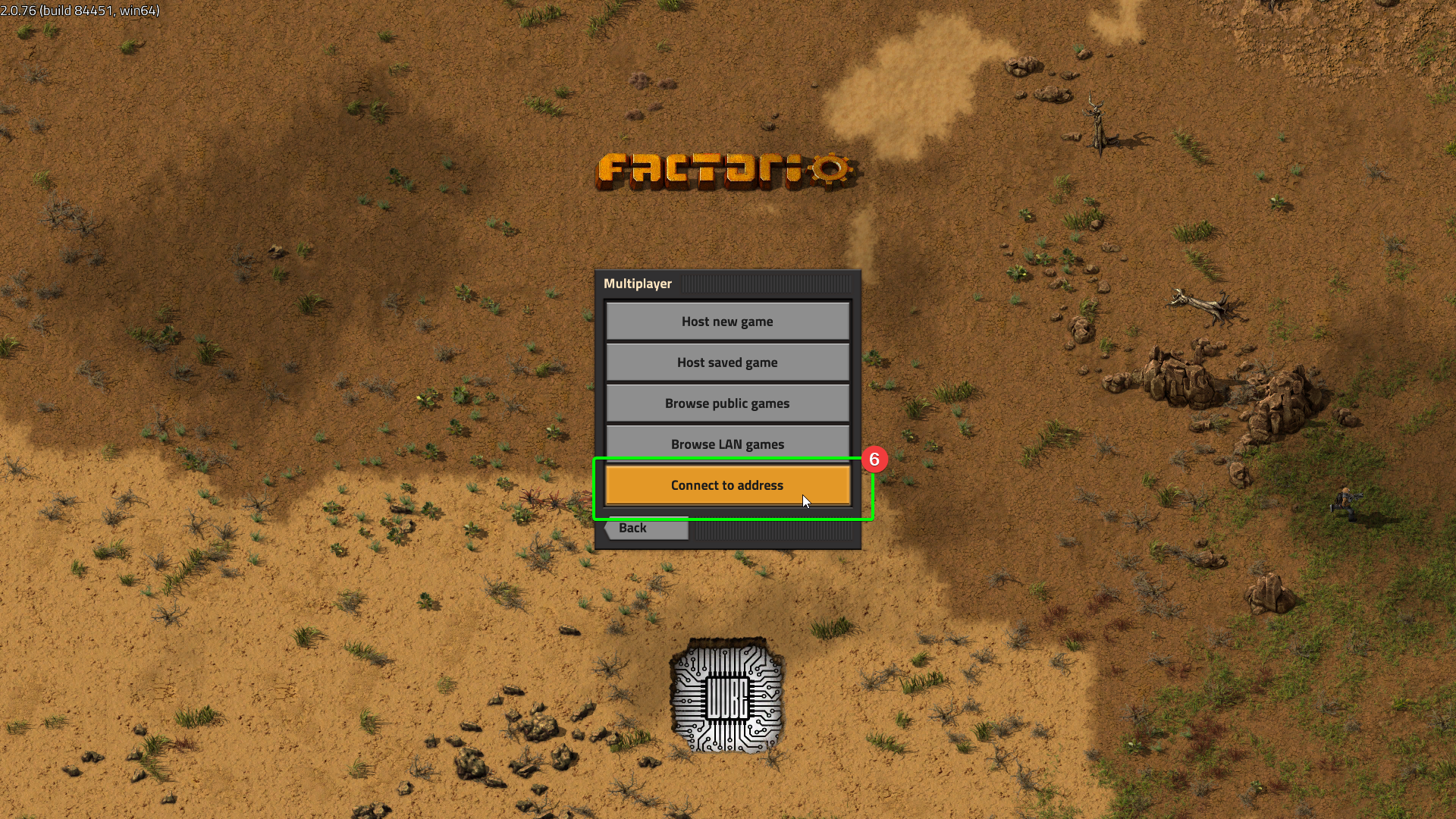 CreeperPanel Factorio Connect