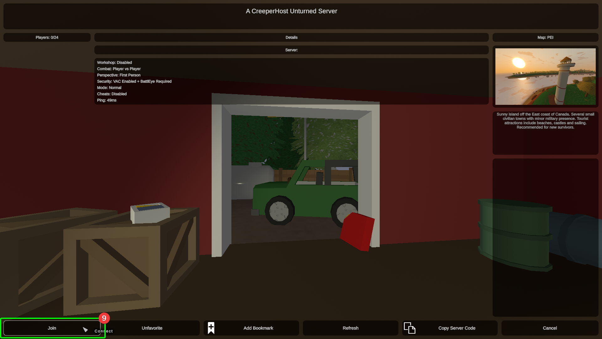 CreeperPanel Unturned Connect