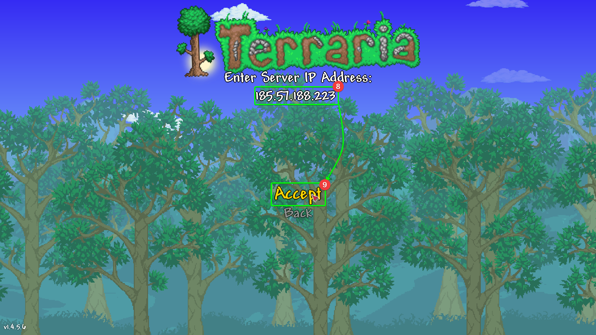 CreeperPanel Terraria Connect