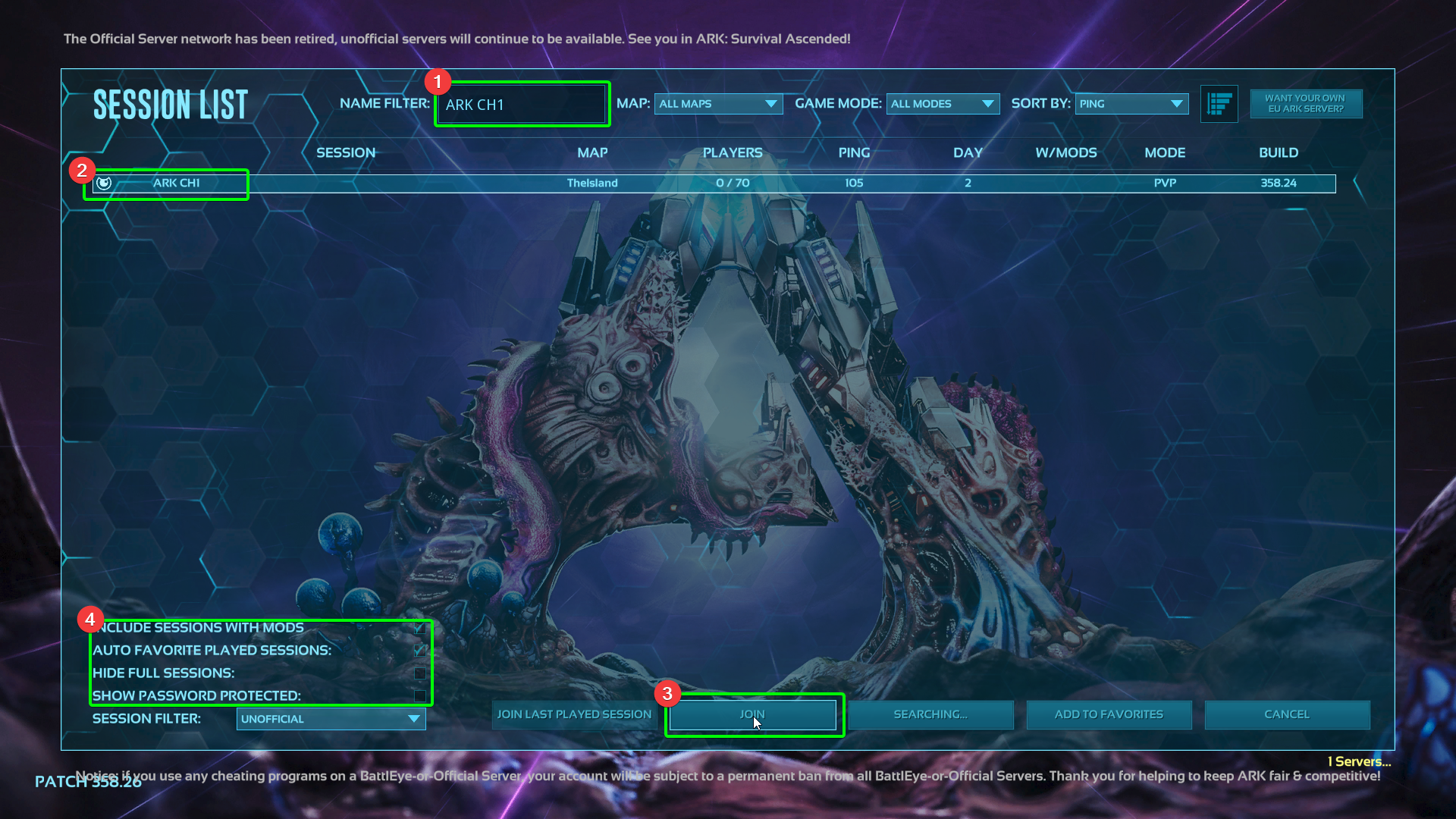 ArkSE JoinServer
