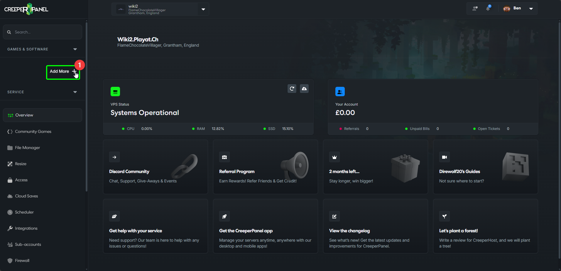 CreeperPanel Add Nightingale