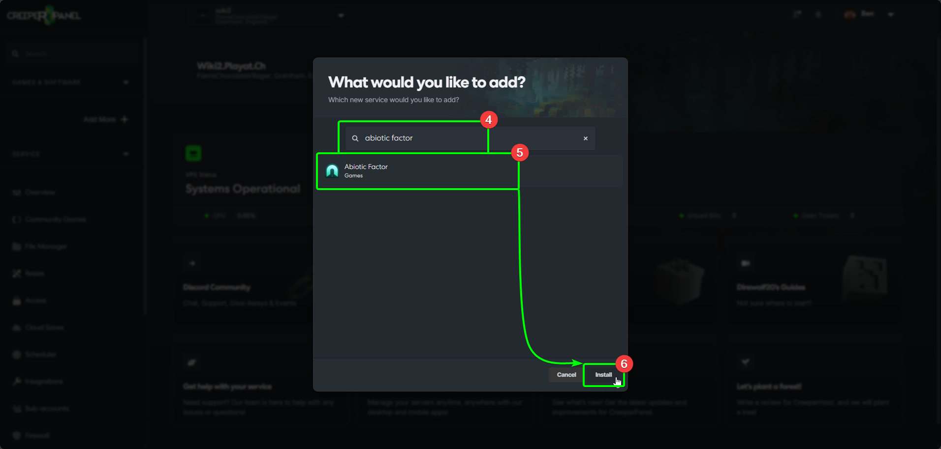 CreeperPanel Abiotic Factor