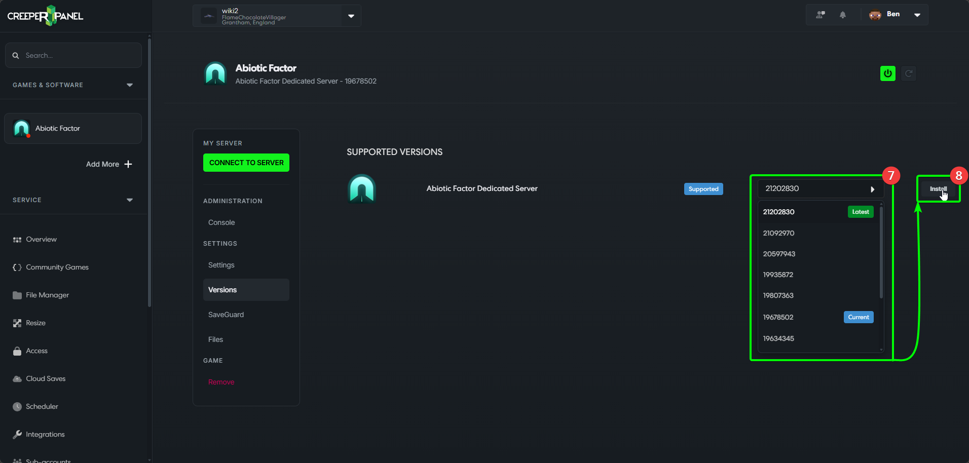 CreeperPanel Abiotic Factor