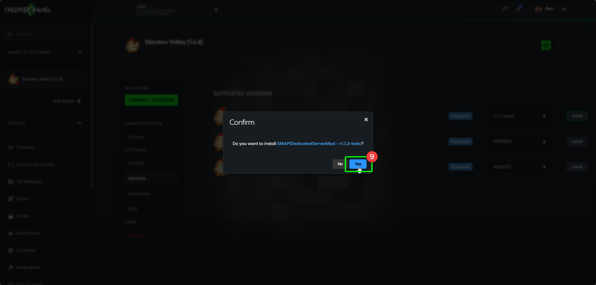 CreeperPanel Stardew Valley Install