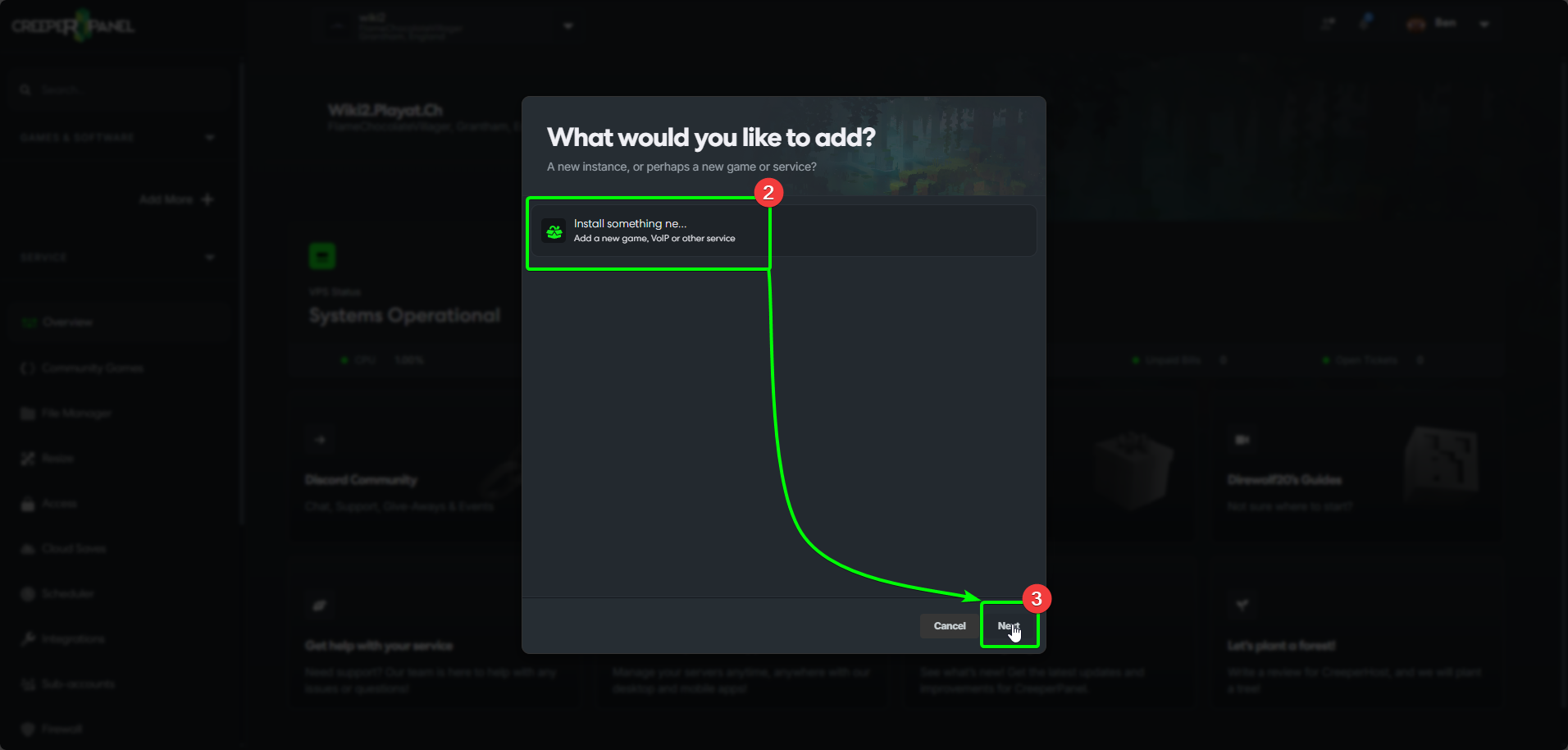 CreeperPanel DayZ Create