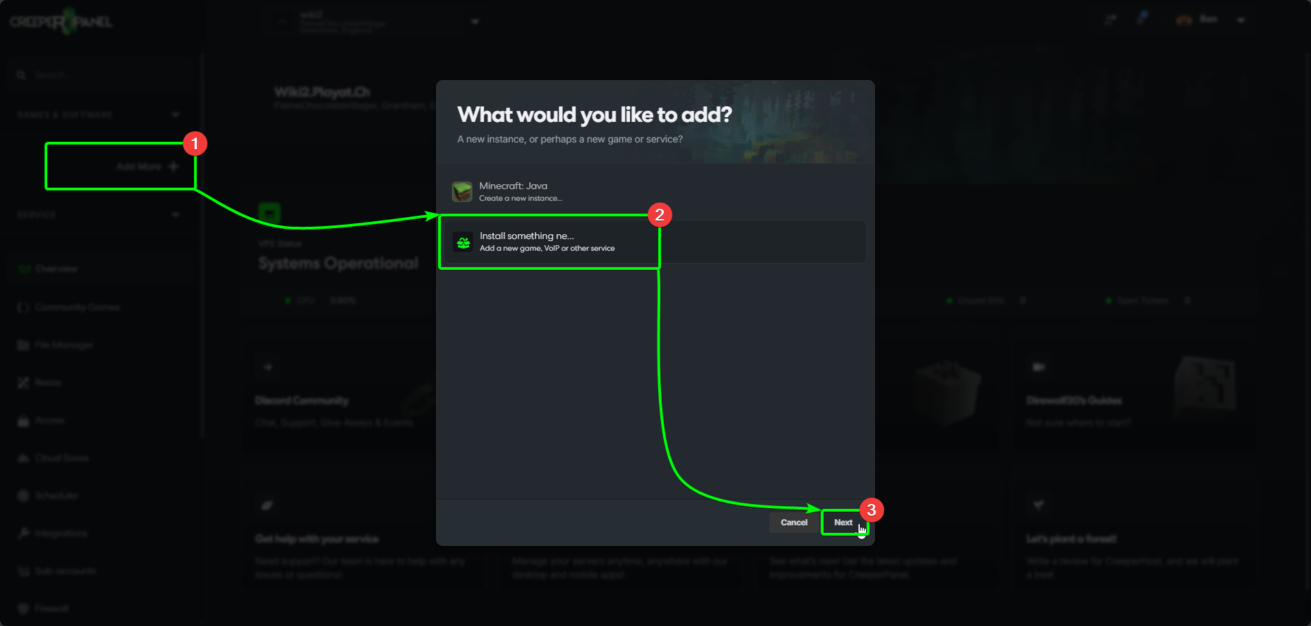 CreeperPanel DST Install