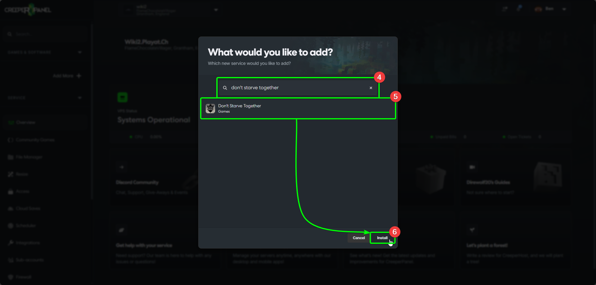 CreeperPanel DST Install