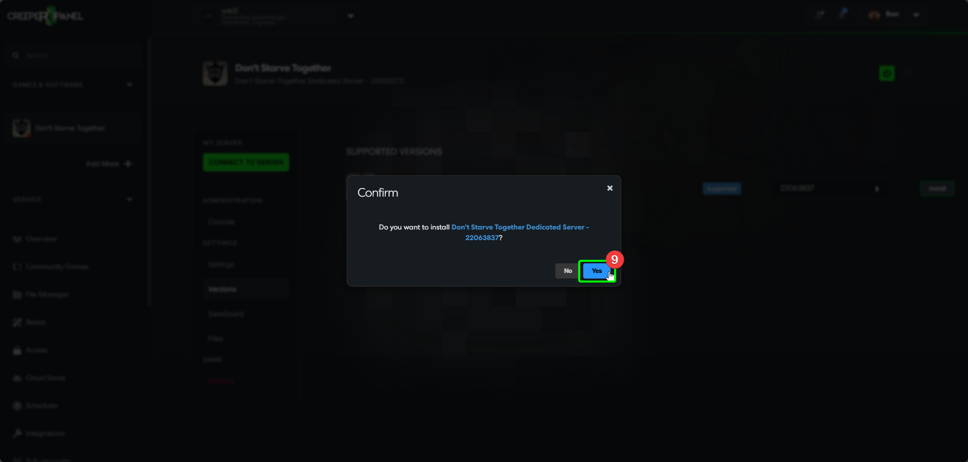 CreeperPanel DST Install