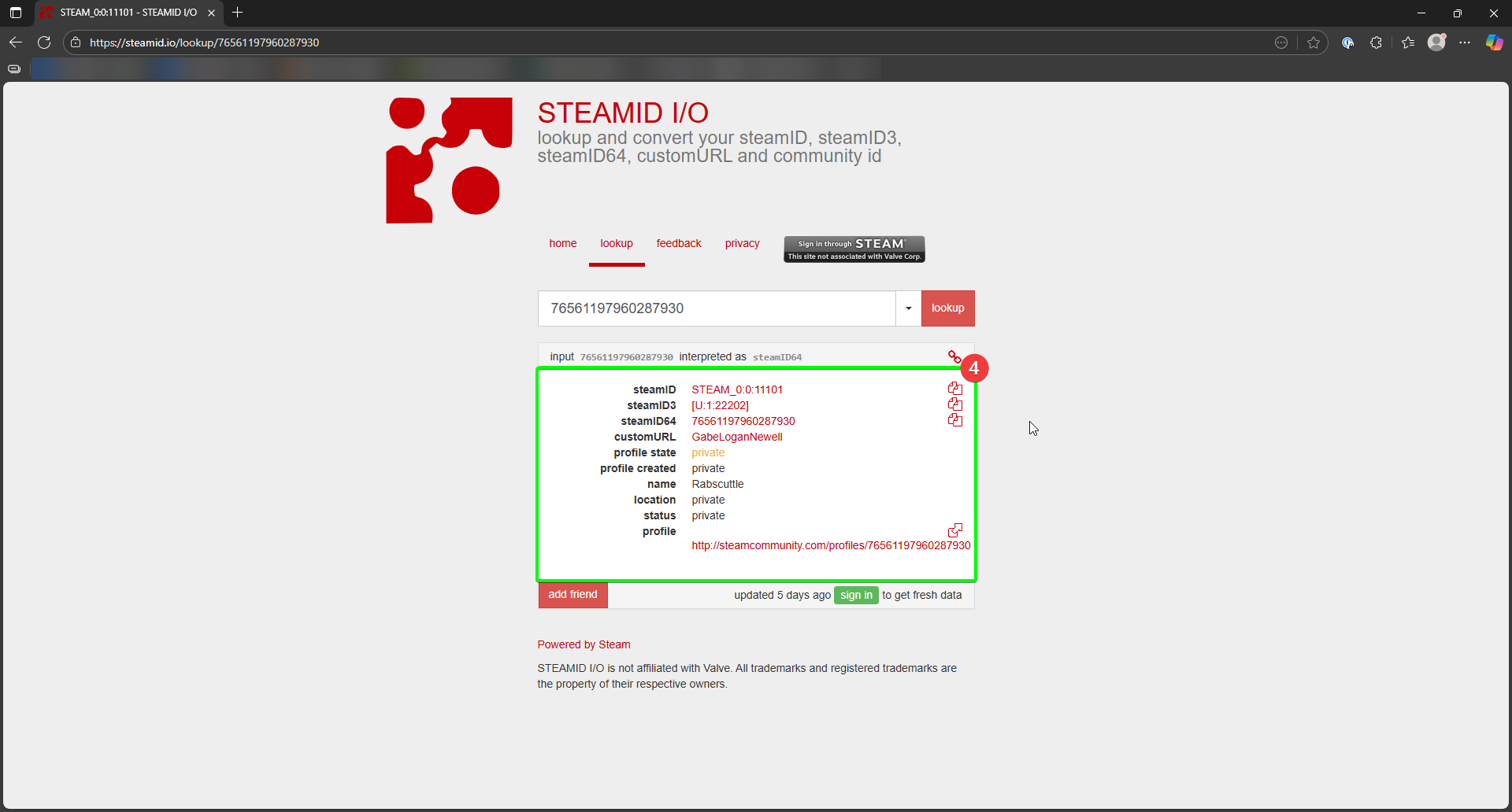 CreeperHost SteamID Lookup