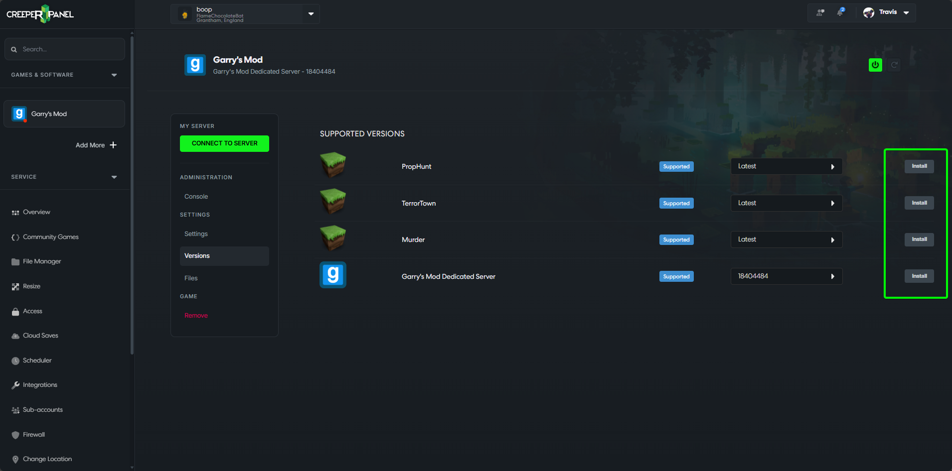 Docs Version Dropdown