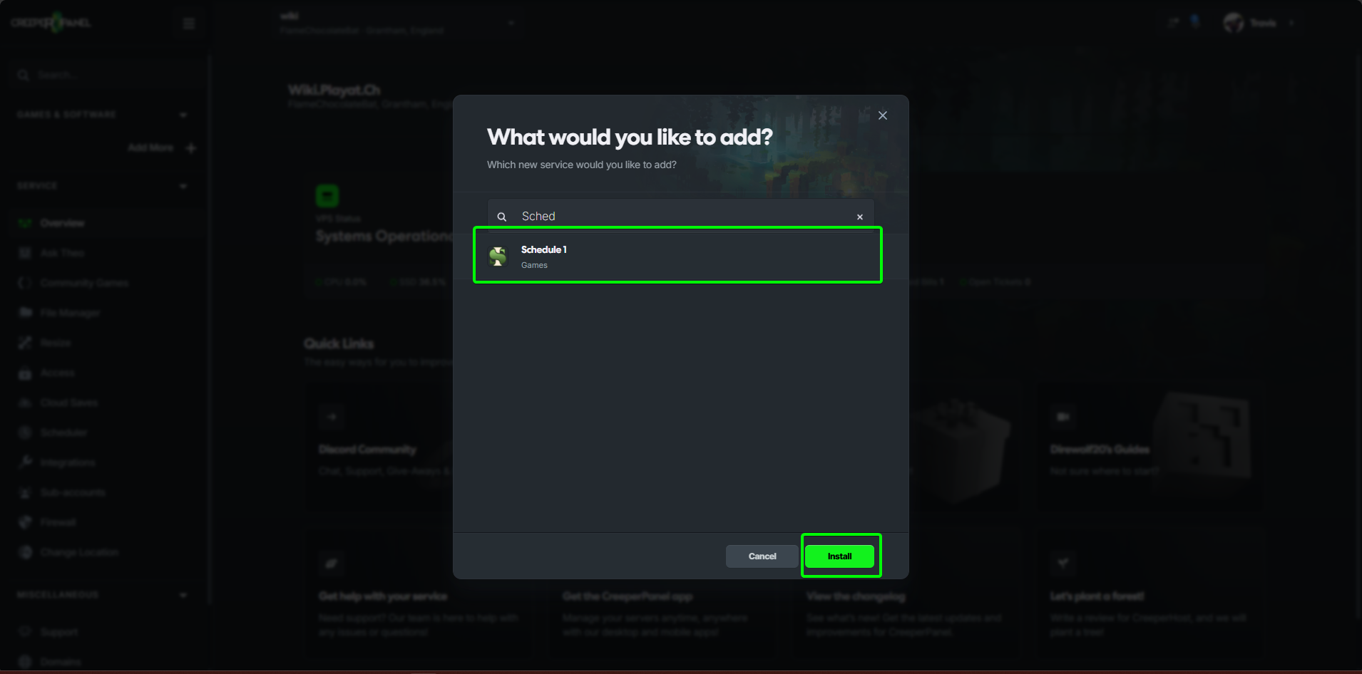 CreeperPanel Overview