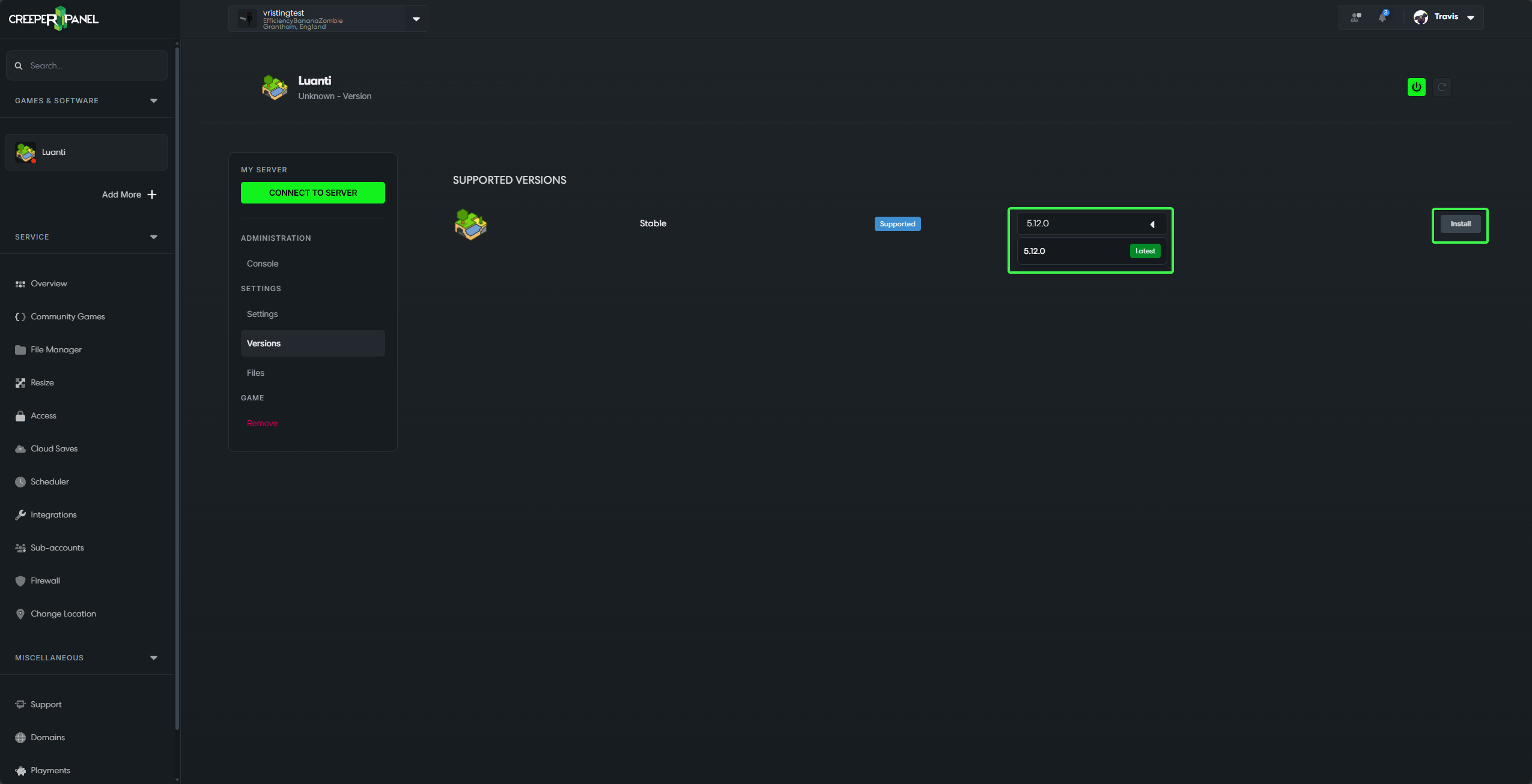 Docs Version Dropdown