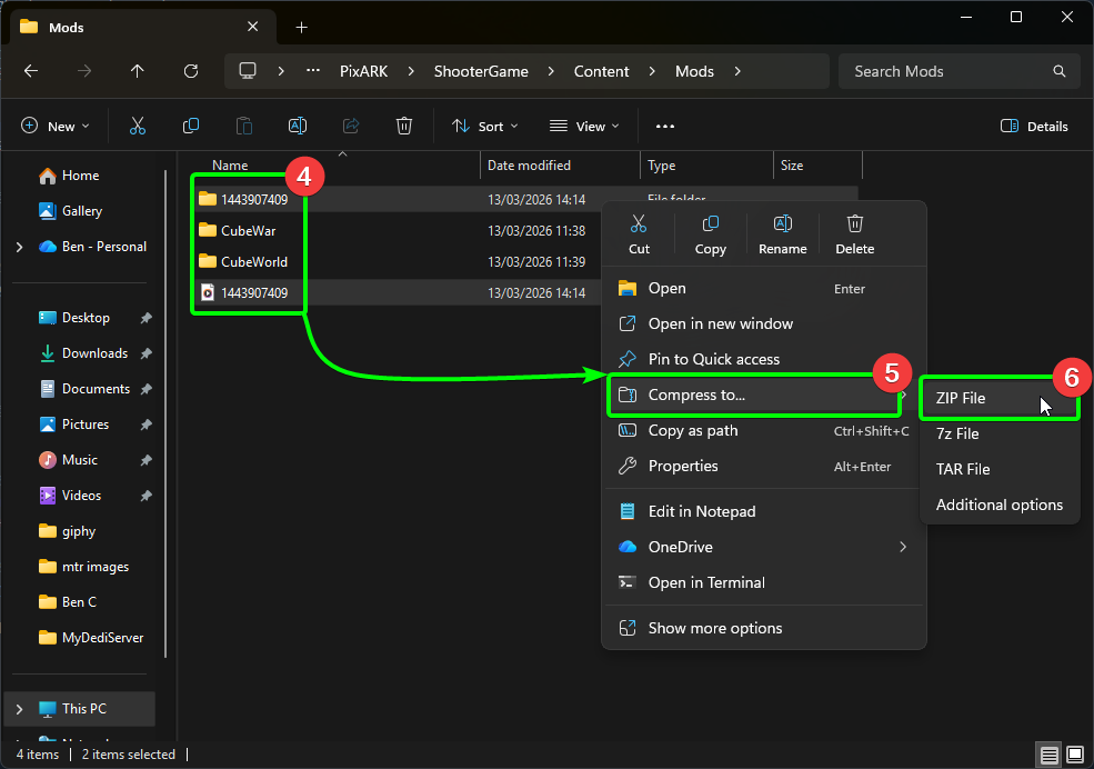 CreeperPanel PixARK Add Mods