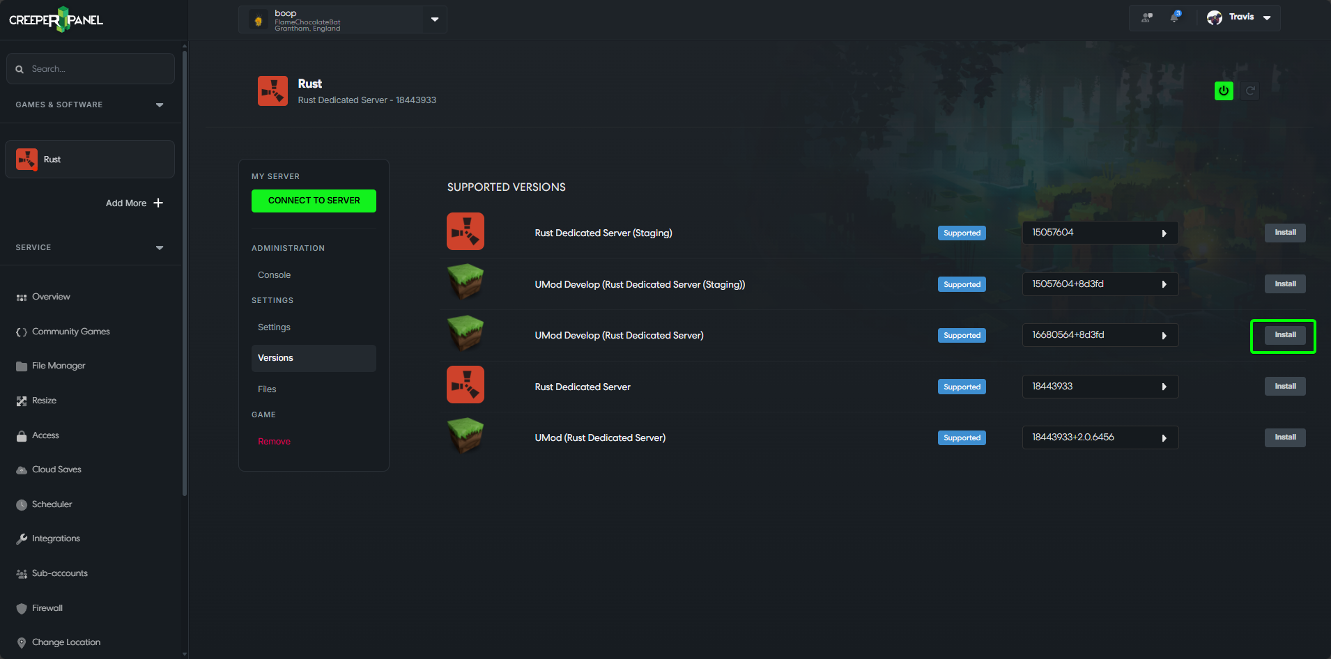 Docs Version Dropdown