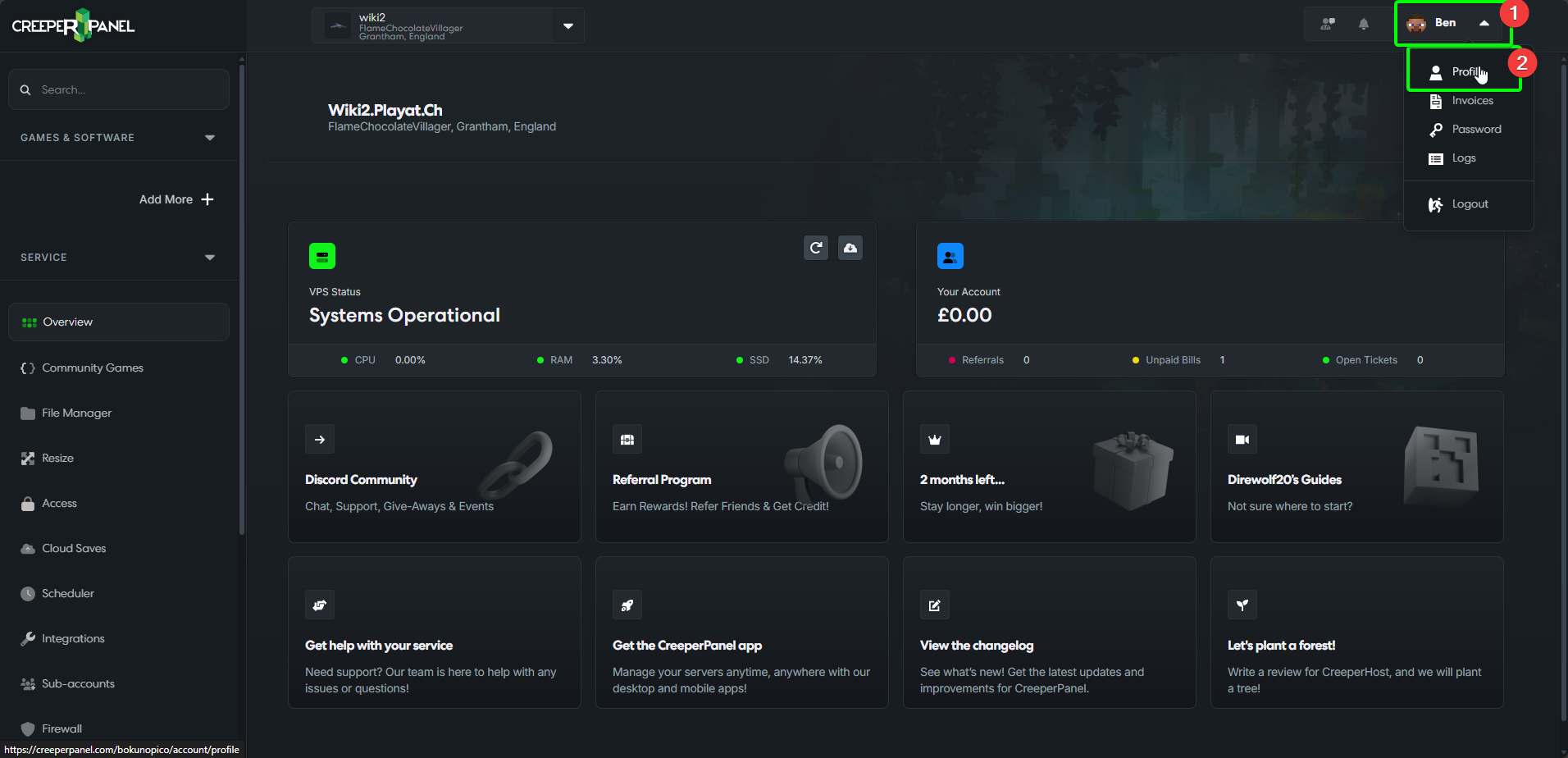 CreeperPanel Playments Scheme
