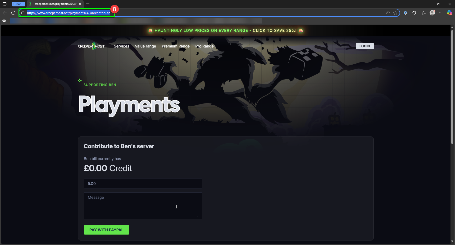 CreeperPanel Playments Scheme