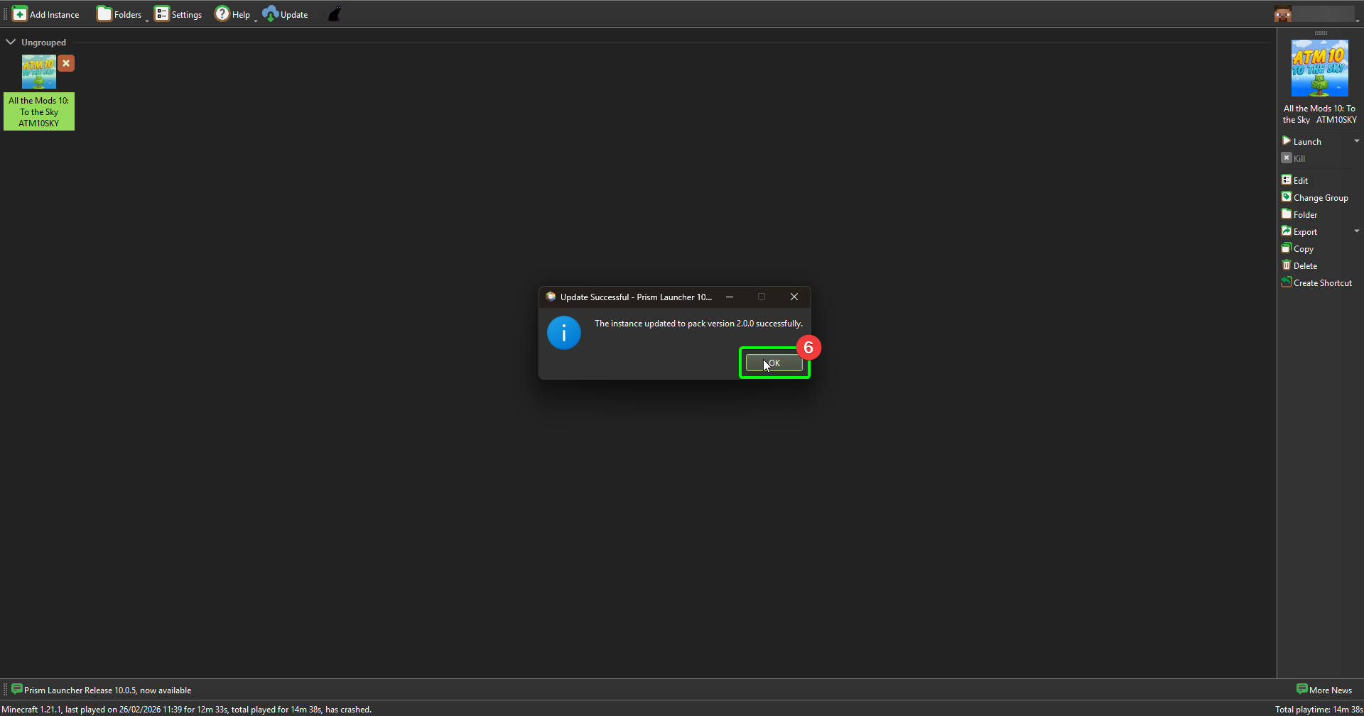 Prism Launcher Update Modpack