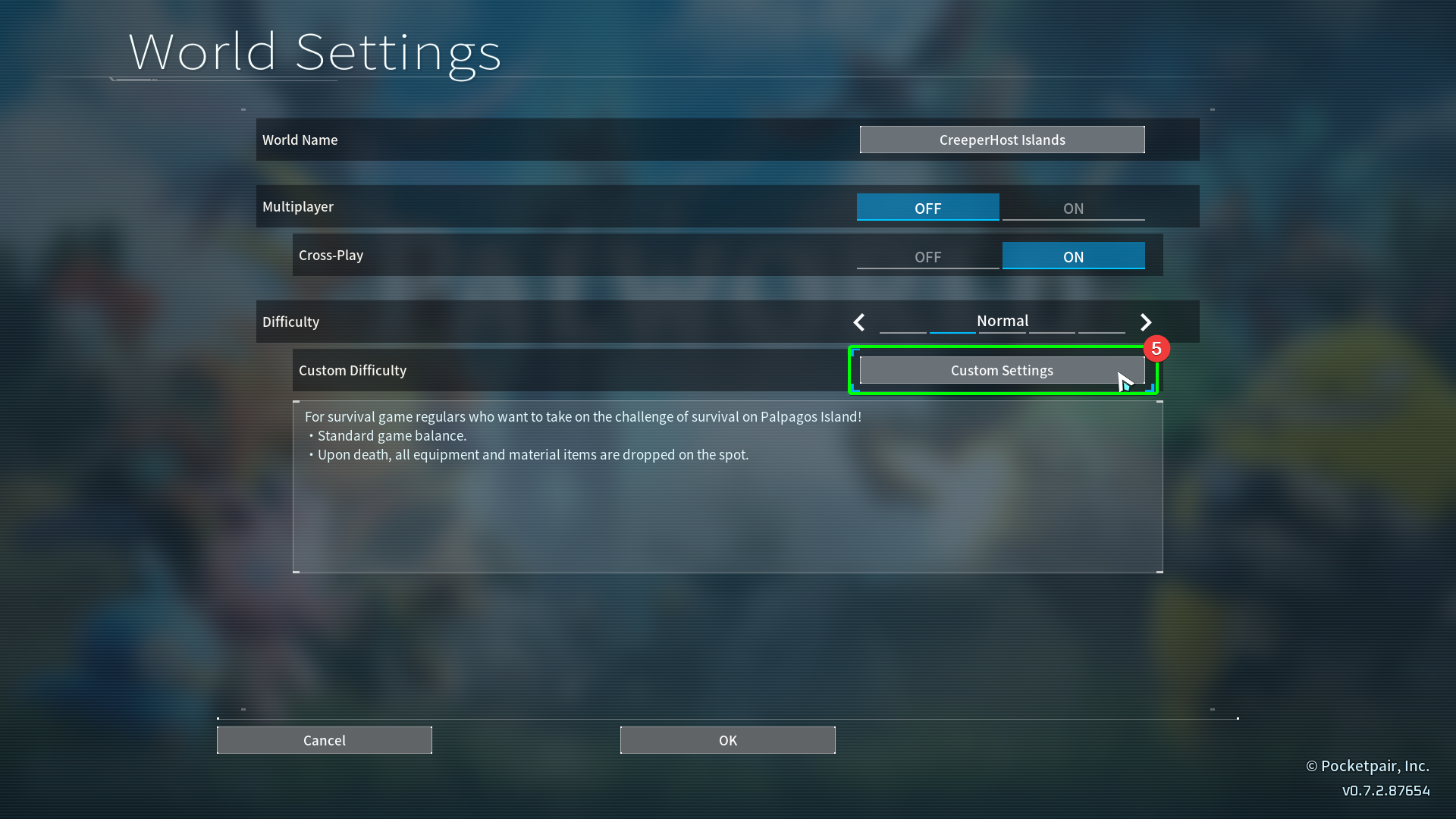 CreeperPanel Palworld RandomSpawn