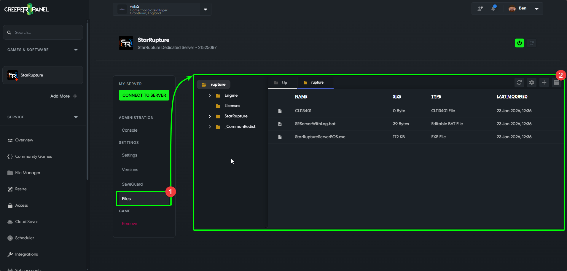 CreeperPanel StarRupture Mods