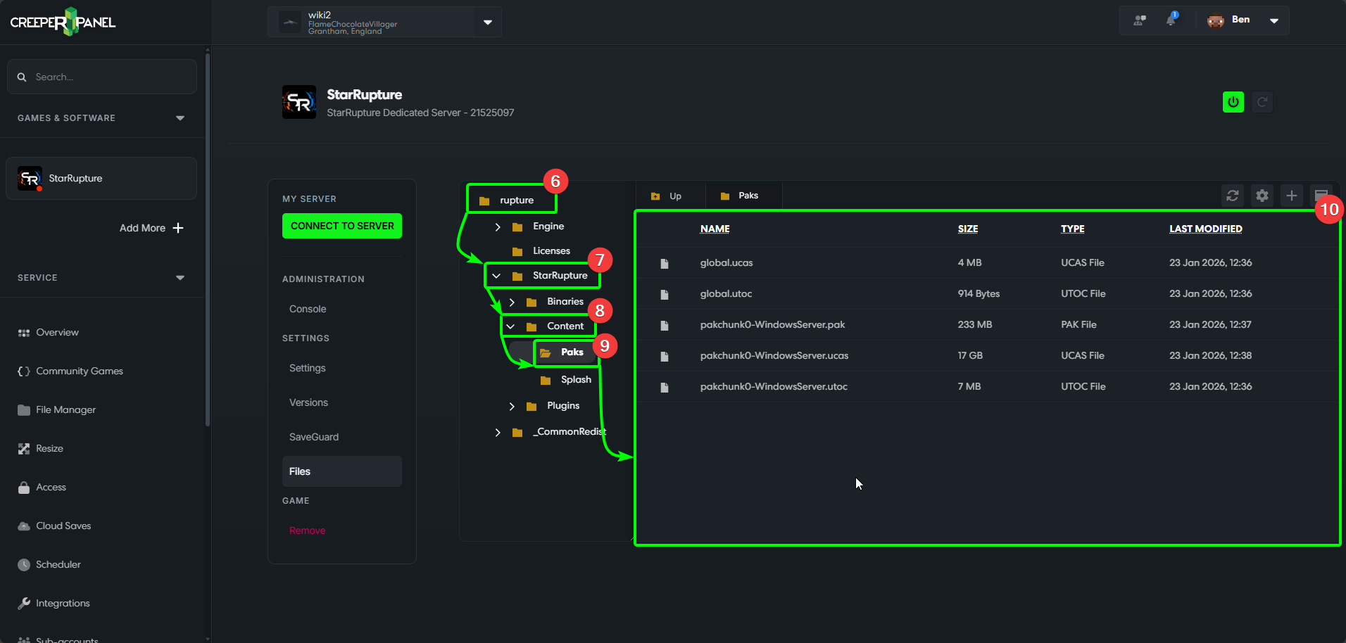 CreeperPanel StarRupture Mods