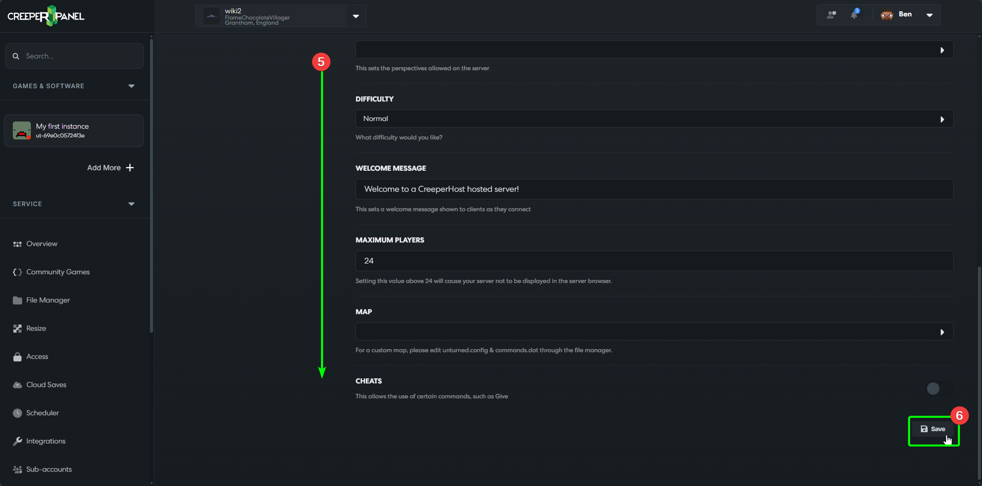 CreeperPanel Unturned Steam64Bit Access