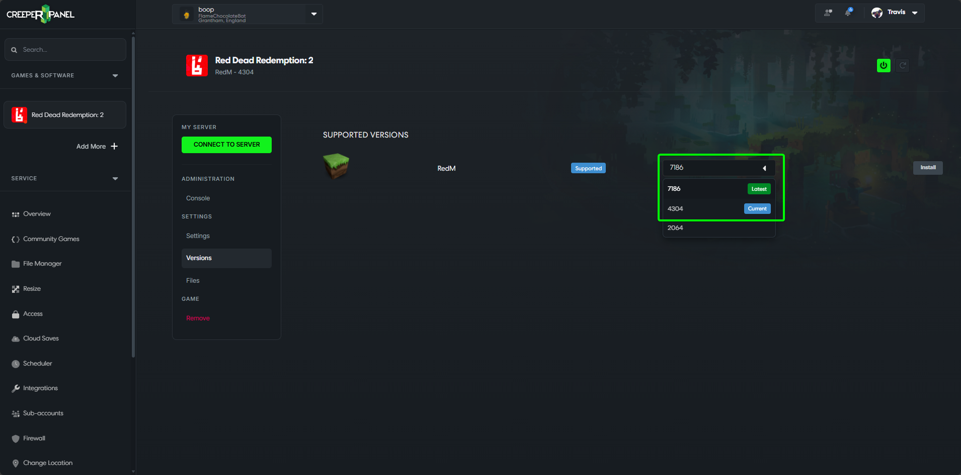 Docs Version Dropdown