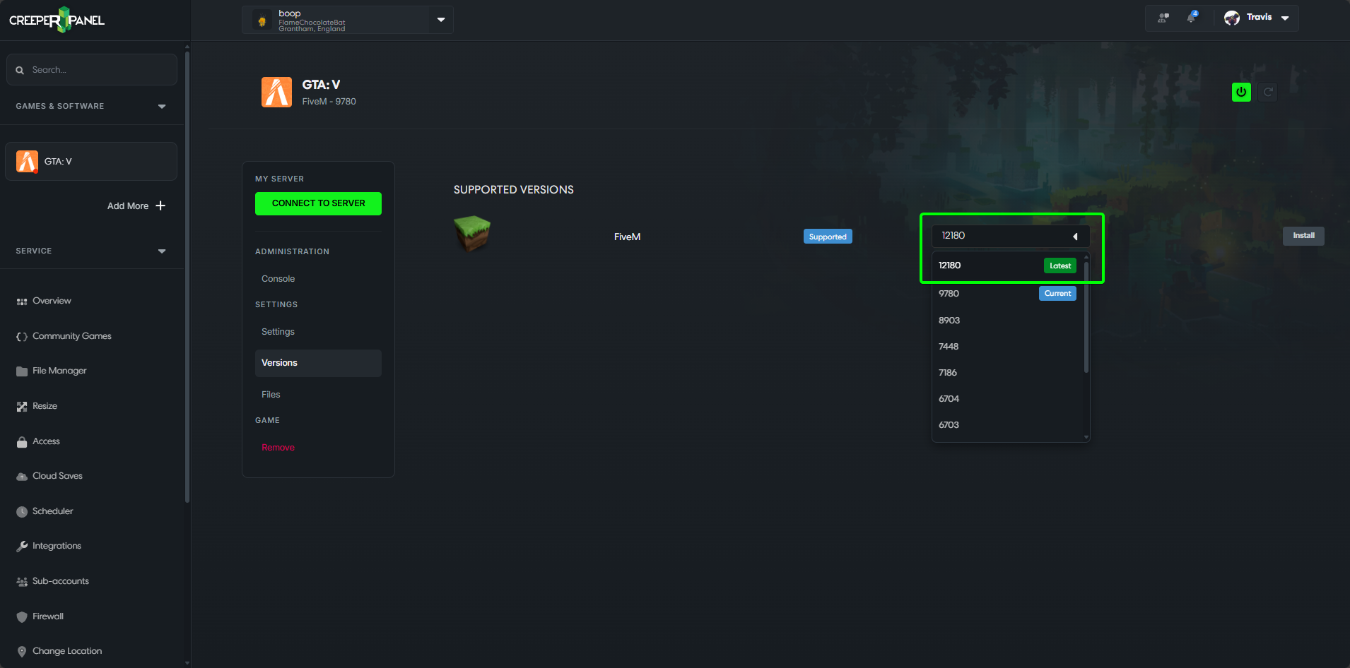 Docs Version Dropdown