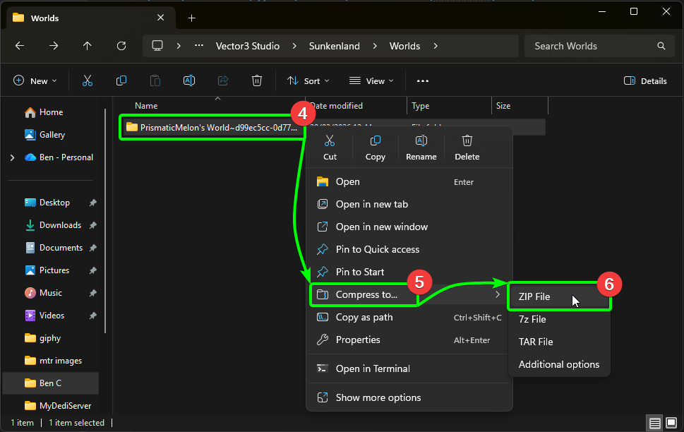 CreeperPanel Sunkenland World Upload